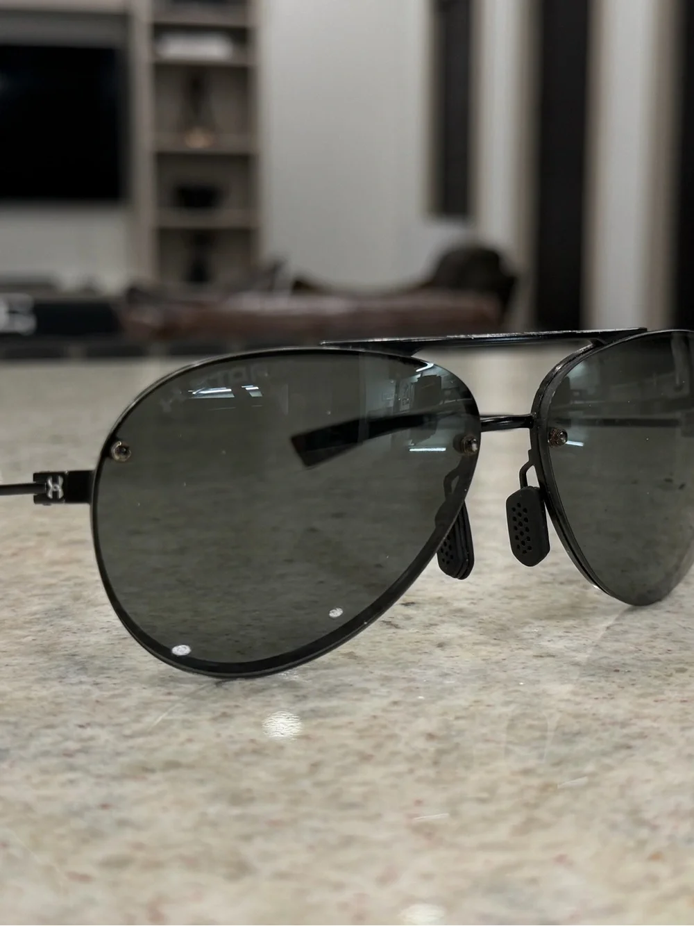 Under Armour Double Down Black Aviator Sport Sunglasses